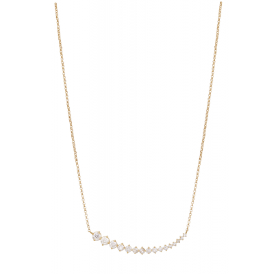 Colar ouro amarelo com diamantes
